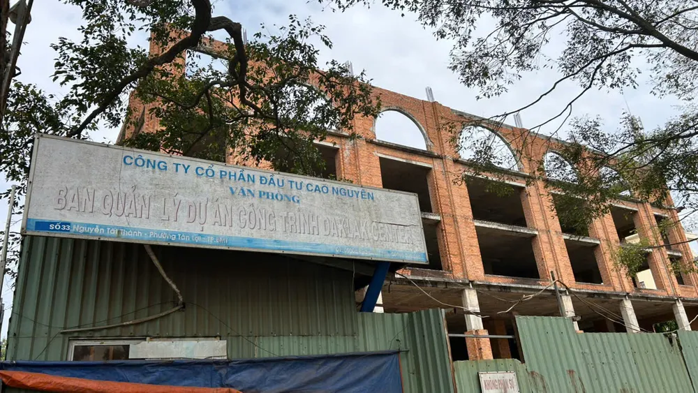 Dự án Đắk Lắk Center chậm tiến độ, chưa nộp tiền sử dụng đất. Ảnh: VŨ LONG deb1e8fd83e83db664f9.jpg