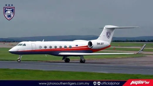 Chiếc Gulfstream này là chuyên cơ của CLB JDT