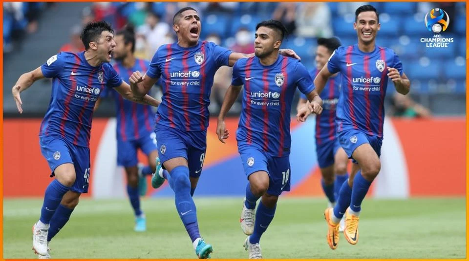 Quá kém may cho Johor Darul Tazim của Malaysia khi nhất bảng nhưng vào gặp đội "đậu vớt" đến từ Nhật là Urawa Red Diamond. Ảnh: AFC