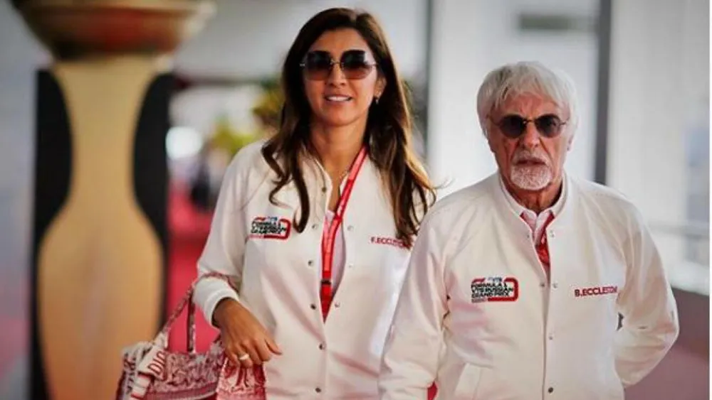 Ông trùm Ecclestone và vợ Fabiana
