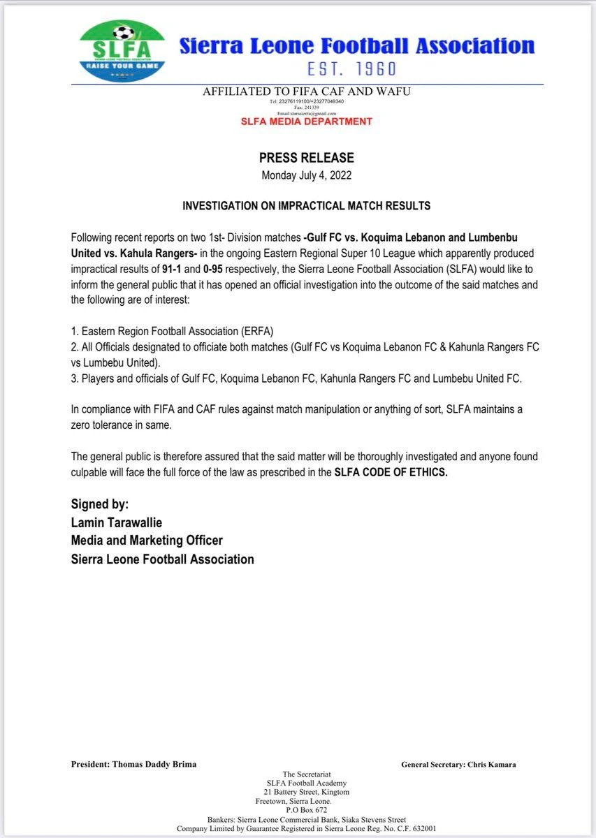 Điều tra hai trận đấu có tỉ số không tưởng ảnh 1