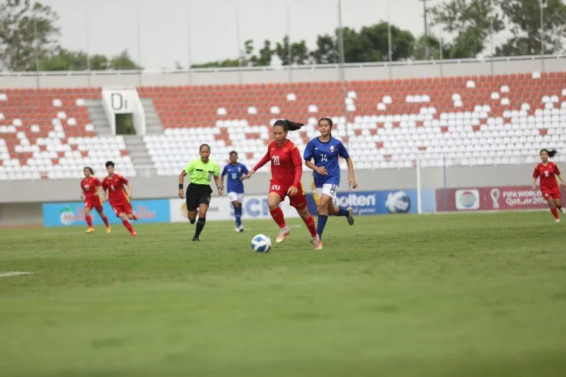 U-18 VN đánh bại U-18 Campuchia 7-0 chiều 28-7. Ảnh: VFF U-18 VN đánh bại U-18 Campuchia 7-0 chiều 28-7. Ảnh: VFF