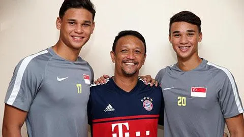 Hai con trai huyền thoại Ahmad là Irfan và Ikhsan đều khoác áo CLB Pathum Utd của Thái Lan. Ảnh: S.T