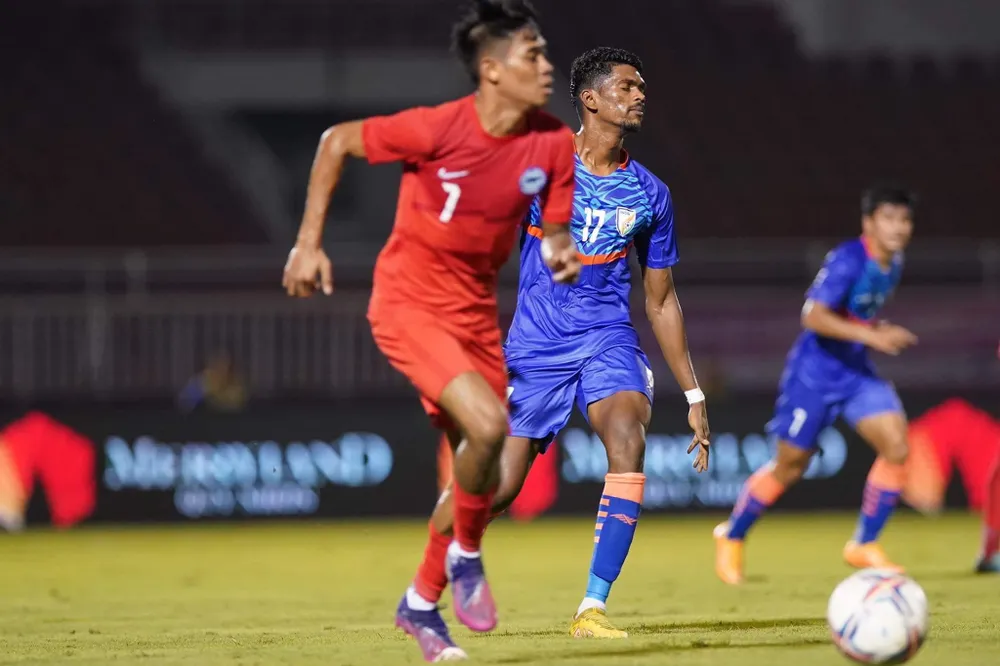 Ấn Độ có cửa vô địch nếu đánh bại VN vào tối 27-9. Ảnh: ANH PHƯƠNG