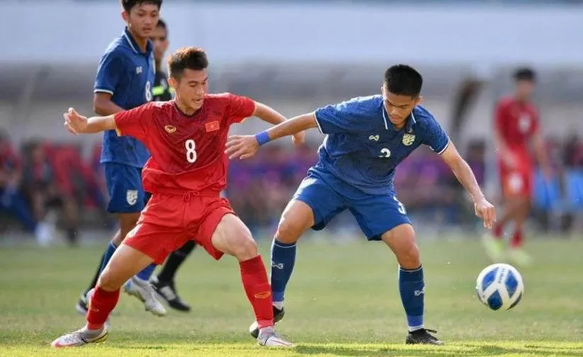 U-17 Việt Nam chơi áp đảo U-17 Thái Lan. Ảnh: CTP