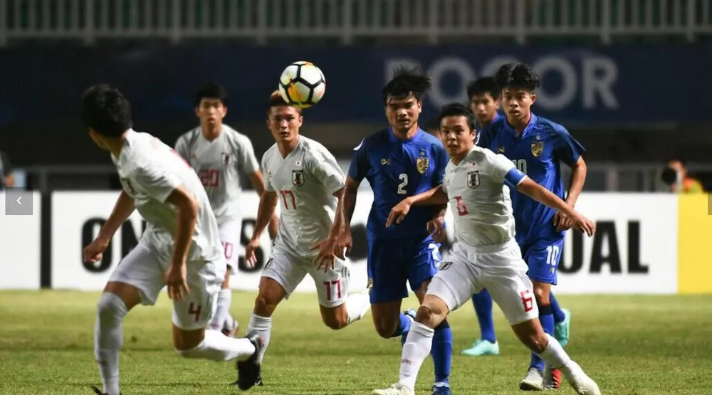 Khi bảng H thi đấu xong, Thái Lan (xanh) mất vé vớt. Ảnh: AFC