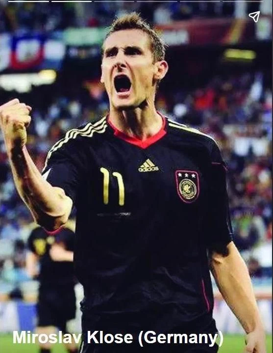 Miroslav Klose vẫn đang giữ kỷ lục săn bàn tại các VCK World Cup. Ảnh: Getty