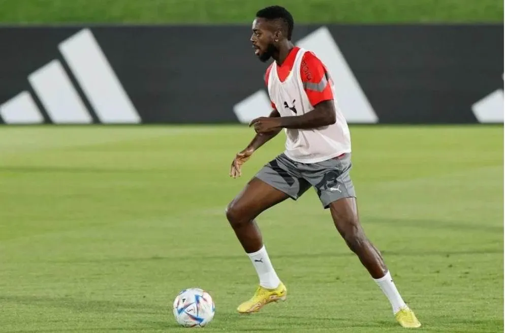 Còn Inaki Williams khoác áo tuyển Ghana. Theo tính toán thì họ có thể gặp nhau từ....tứ kết. Ảnh: AFP