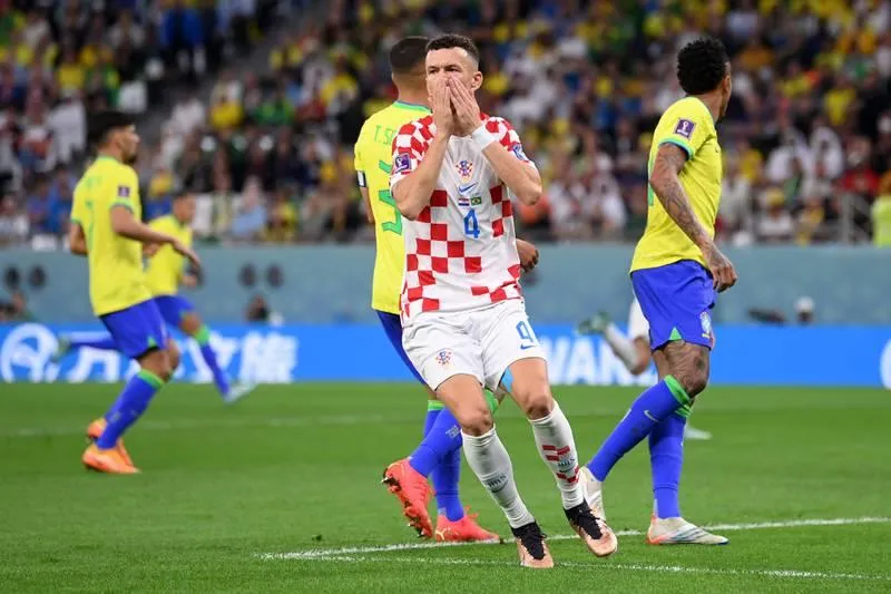 Ngay đầu trận Perisic suýt cảnh báo Brazil bằng bàn thắng. Ảnh: Getty