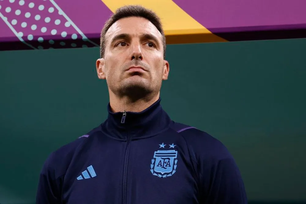 HLV Lionel Scaloni của Argentina. Ảnh: Getty