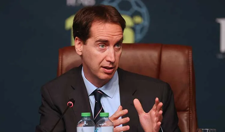 CEO Premier League Mark Bullingham rất ủng hộ nhà nước Anh can thiệp để sáu CLB Anh không đi quá xa. Ảnh: AFP