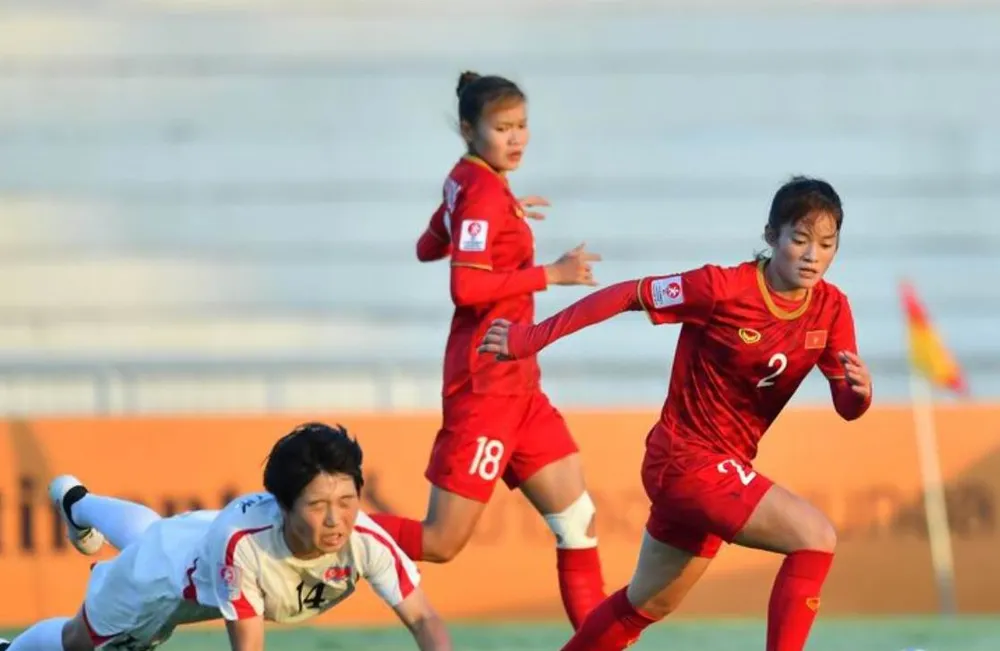 Các cô gái U-20 VN nhất bảng và giành quyền đi tiếp ở vòng loại châu Á. Ảnh: AFC