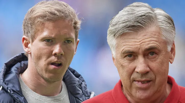 Chelsea có thể dễ mời &quot;Tiểu Mourinho&quot; Nagelsmann, nhưng khó mời Ancelotti. Ảnh: S.E