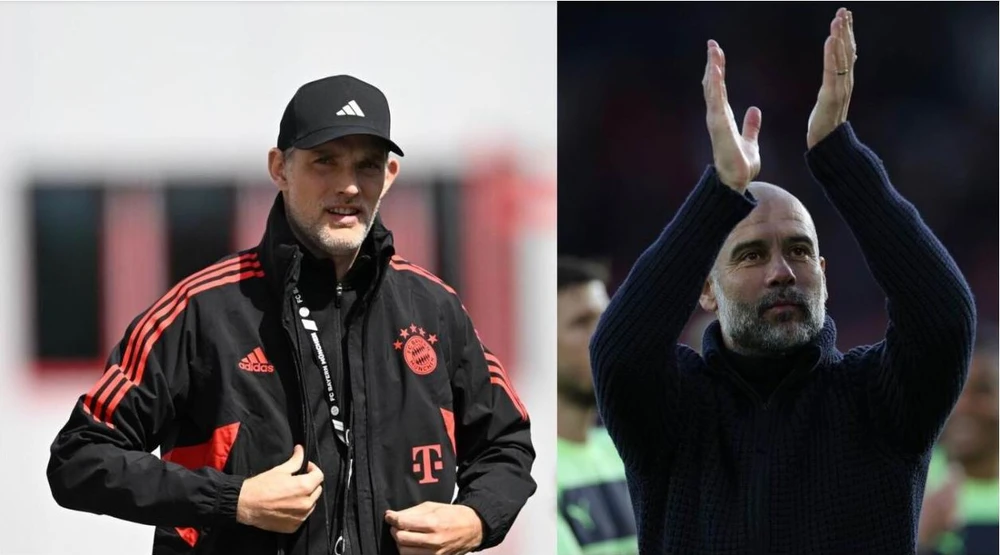 So sánh thành tích thì HLV Tuchel còn kém xa so với HLV Pep Guardiola. Ảnh: AFP So sánh thành tích thì HLV Tuchel còn kém xa so với HLV Pep Guardiola. Ảnh: AFP