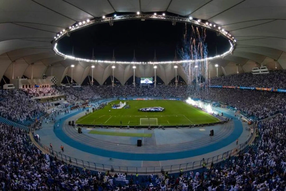 Sân King Fahd ở Riyadh nơi diễn ra chung kết lượt đi ngày 29-4. Ảnh: AFC