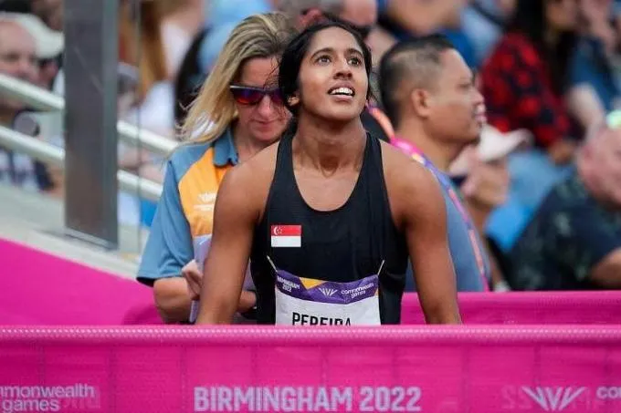 Shanti Pereira đang có phong độ cực cao là thách thức nếu Tú Chinh ra so tài ở cự ly 100m và 200m nữ. Ảnh: CTP