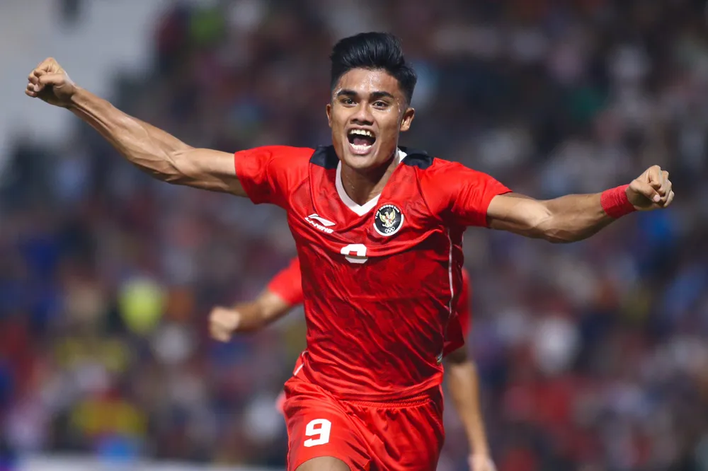Ramahdan Sananta có cú đúp giúp Indonesia vượt lên dẫn 2-0. Ảnh: ANH PHƯƠNG