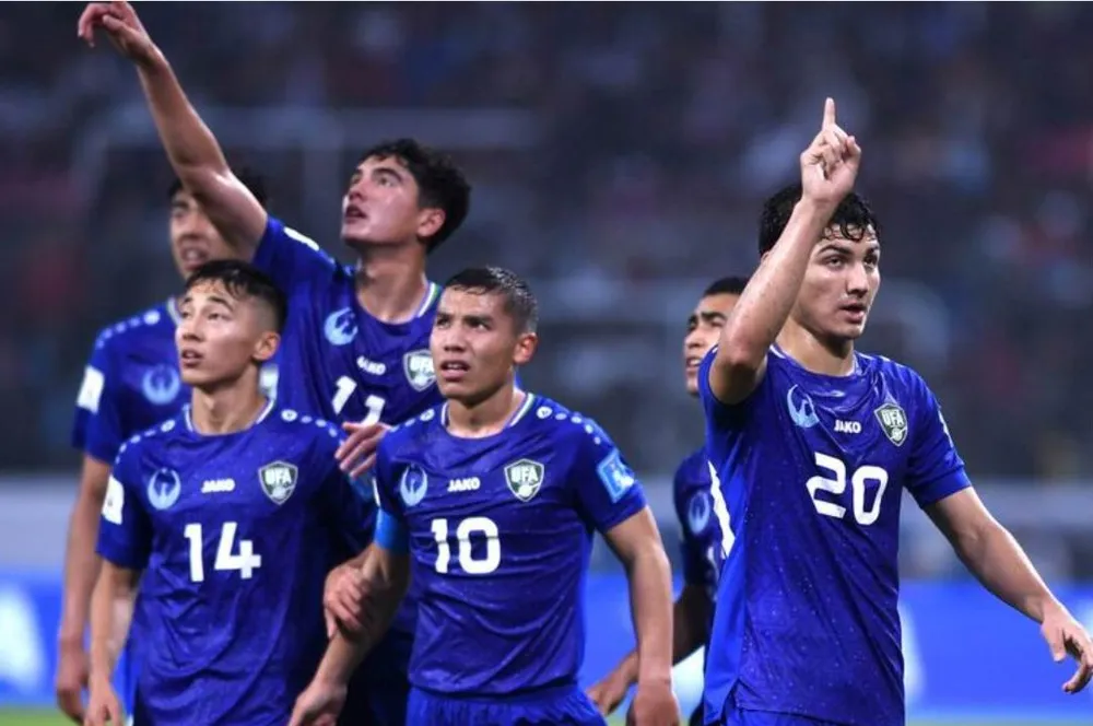 Nhà vô địch U-20 châu Á, Uzbekistan ăn mừng bàn thắng vào lưới Argentina. Ảnh: AFC Nhà vô địch U-20 châu Á, Uzbekistan ăn mừng bàn thắng vào lưới Argentina. Ảnh: AFC