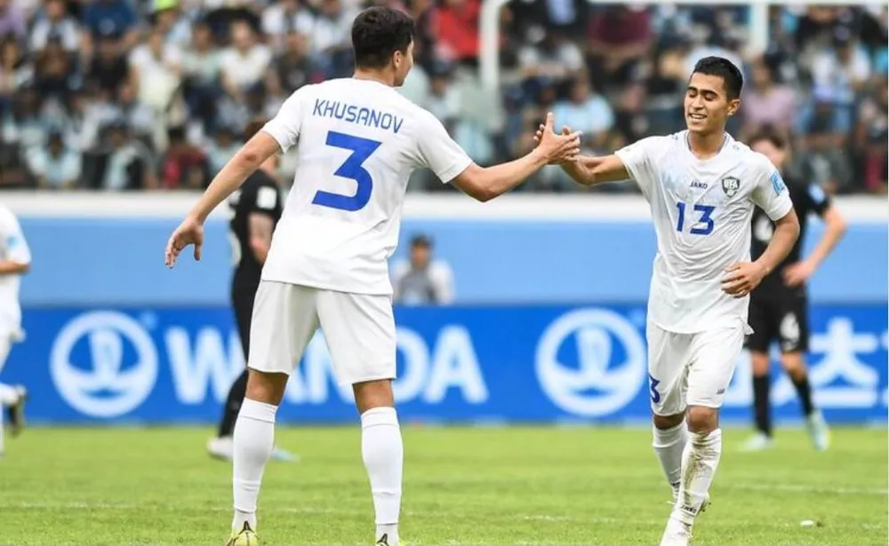 Uzbekistan chơi hay hơn New Zealand nhưng lại hòa...trối chết và mừng. Ảnh: AFC