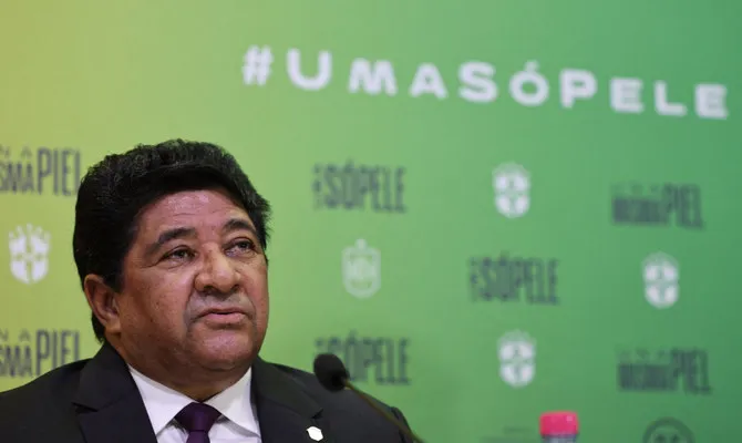 Chủ tịch Ednaldo Rodrigues của LĐBĐ Brazil cho biết vẫn sẽ chờ Ancelotti hết hợp đồng với Real giữa năm 2024. Ảnh: Getty Chủ tịch Ednaldo Rodrigues của LĐBĐ Brazil cho biết vẫn sẽ chờ Ancelotti hết hợp đồng với Real giữa năm 2024. Ảnh: Getty