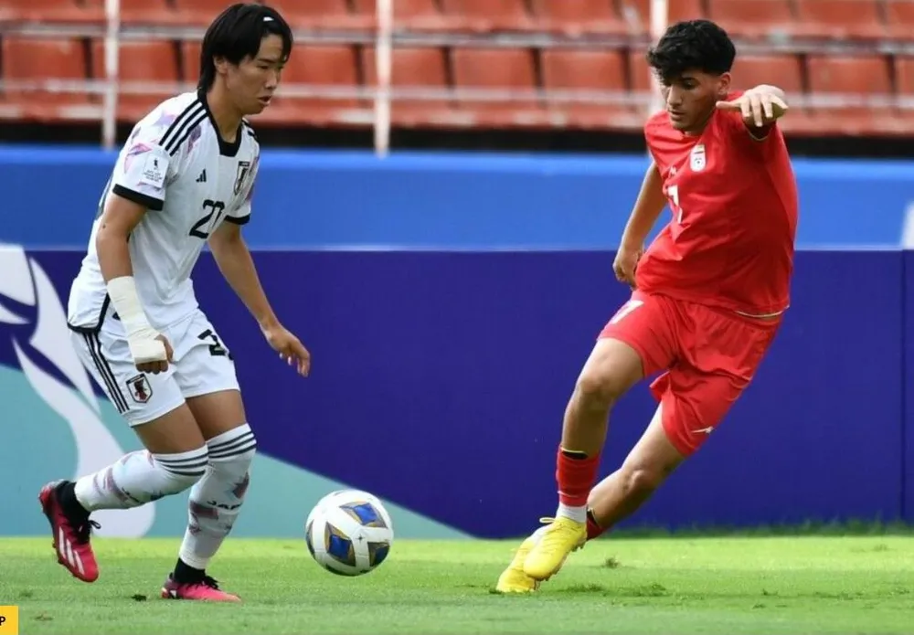 Iran (đỏ) có vẻ bất hợp lý trong đấu pháp tạo điều kiện dễ dàng hơn cho Nhật. Ảnh: AFC