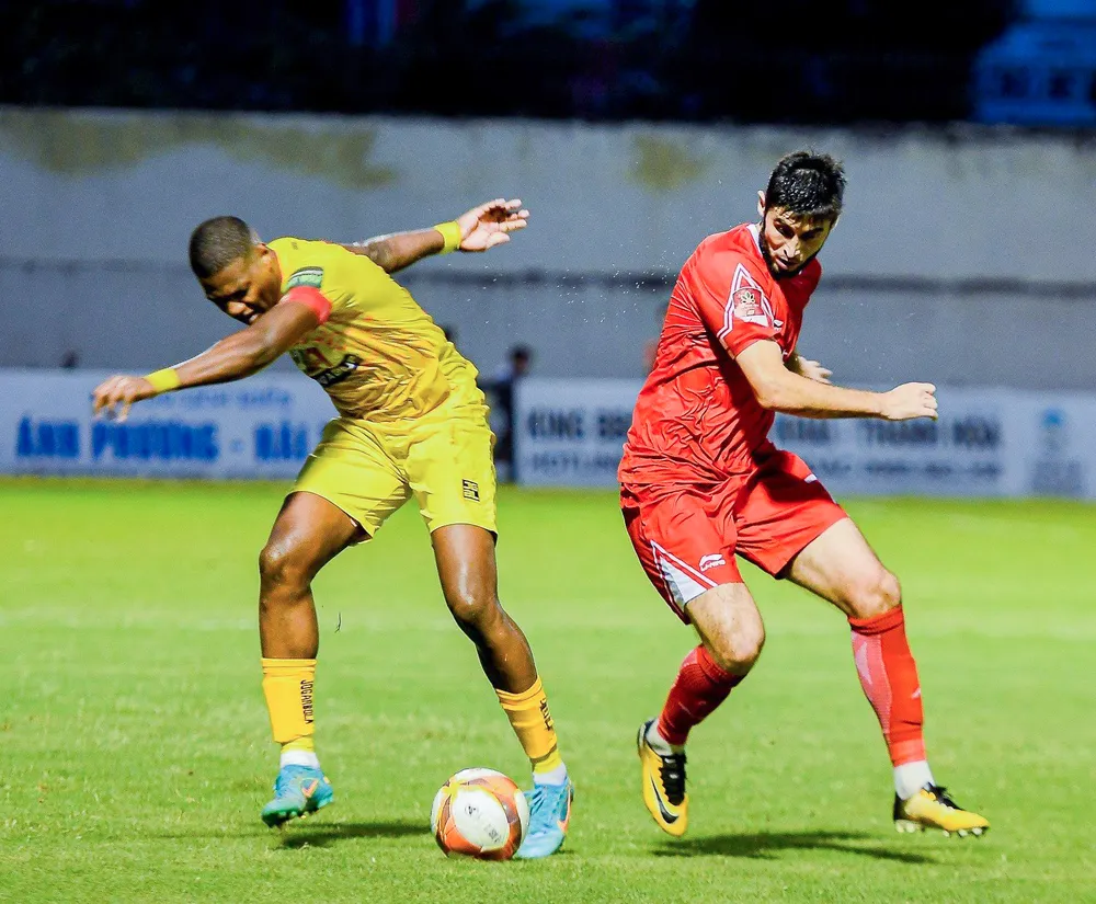 Viettel lấy trọn ba điểm tại Thanh Hóa. Ảnh: VPF