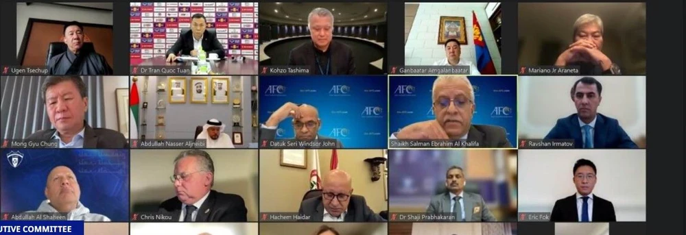 Chủ tịch VFF Trần Quốc Tuấn tham dự cuộc họp BCH AFC bàn về ba giải đấu, trong đó quan trọng là AFC Champions League nữ. Ảnh: AFC