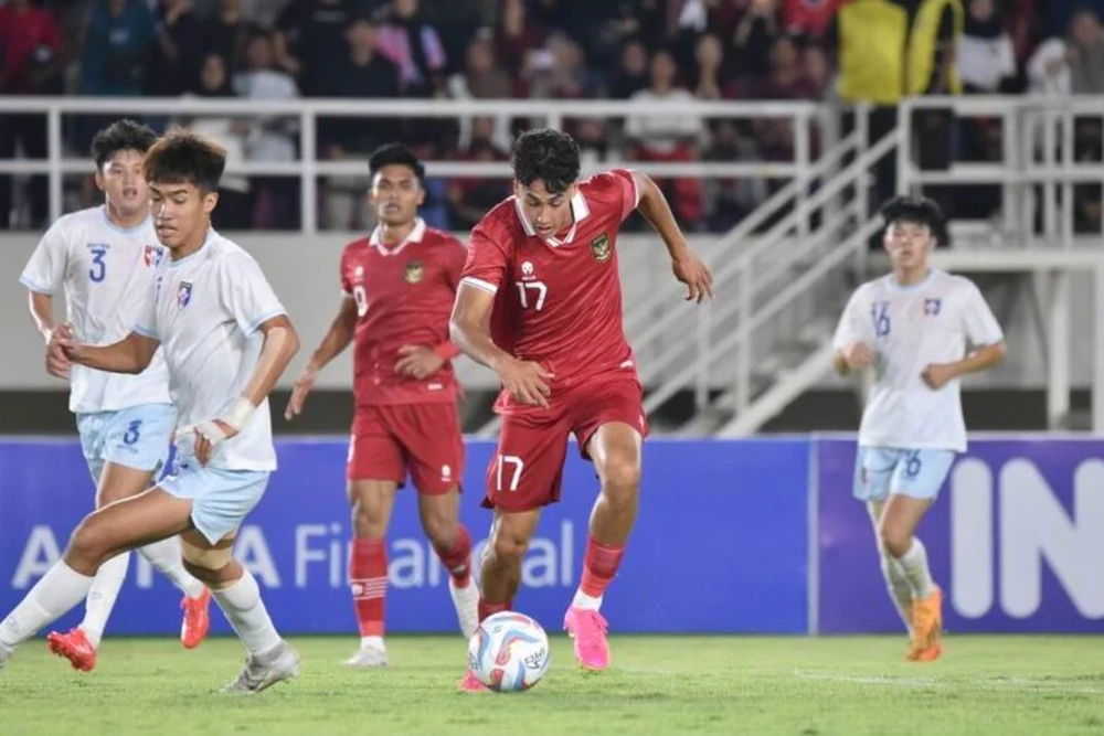 Bại tướng của U-23 Việt Nam ở chung kết U-23 Đông Nam Á-Indonesia có trận thắng Đài Loan 9-0. Ảnh: CTP Bại tướng của U-23 Việt Nam ở chung kết U-23 Đông Nam Á-Indonesia có trận thắng Đài Loan 9-0. Ảnh: CTP