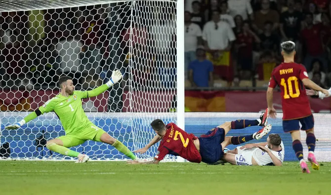 Tây Ban Nha "đòi được nợ" thua Scotland 0-2 ở lượt đi. Ảnh: AFP Day-2.jpg