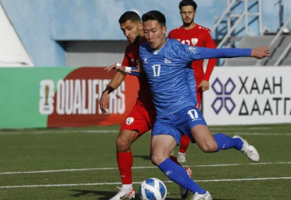 Afghanistan (đỏ) thắng Mông Cổ 1-0 ở lượt về, giành quyền vào giai đoạn 2. Ảnh: AFC ve-2.jpg