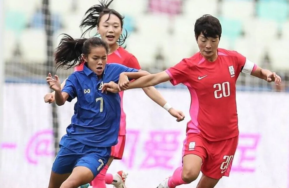 Hàn Quốc "dội mưa gôn" vào tuyển Thái Lan 10-1. Ảnh: AFC han-6211-1894.jpg