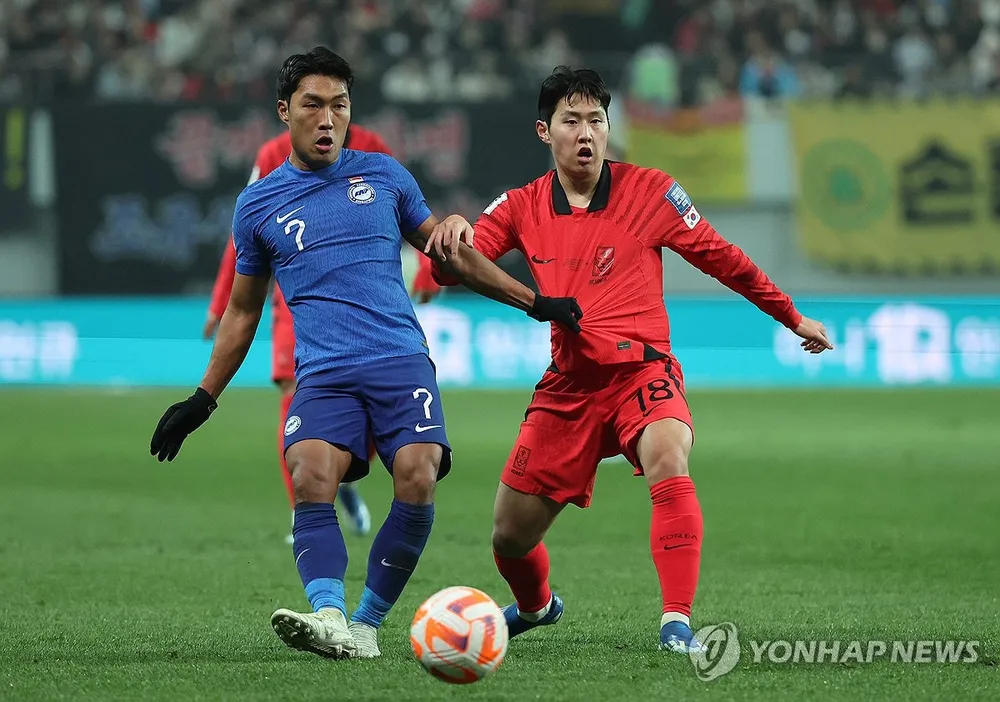 Lee Kang-in (18) liên tục ghi bàn cho Hàn Quốc. Ảnh: Yonhap song-ui-young-2-7901-4259.jpg