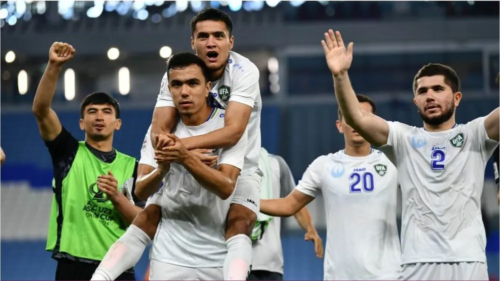Liệu Uzbekistan có tránh Saudi Arabia ở tứ kết khi thua Việt Nam? Ảnh: AFC Uzbekistan-da.jpg