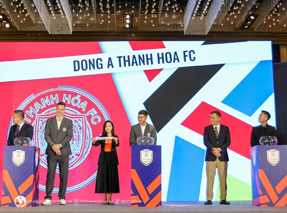 Nhà vô địch Cúp quốc gia, ĐA Thanh Hóa ở bảng A. Ảnh: VFF Shopee-3.jpg