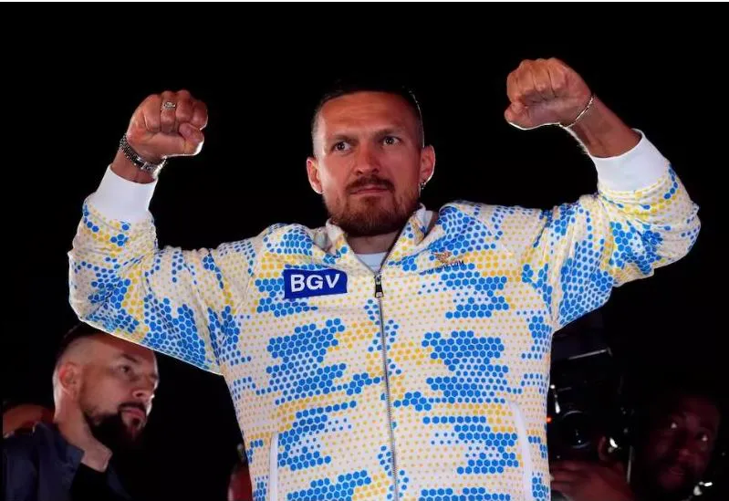 Trước đây, Usyk cũng từng hạ bệ tay đấm Anh Anthony Joshua ở Riyadh. Ảnh: PA Tyson-Usyk.jpg