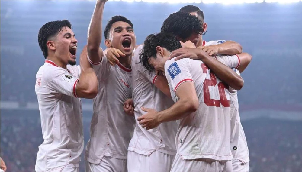 Đội tuyển Indonesia là đội thứ ba Đông Nam Á sau Thái Lan, Việt Nam vào giai đoạn 3 vòng loại World Cup. Ảnh: AFC hoan-hi-indo-1.jpg