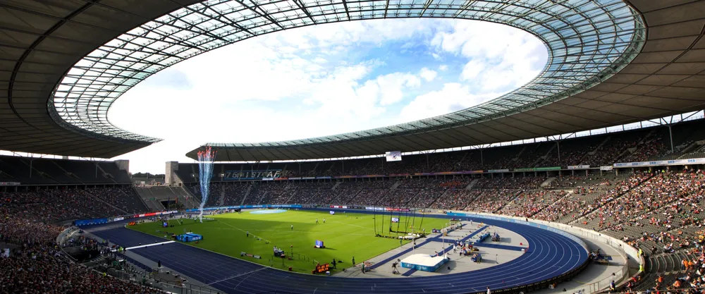 Sân Olympic Berlin, nơi diễn ra nhiều sự kiện lịch sử đáng quên của nhân loại và cả cú "thiết đầu công" của Zidane và ngực Materazzi. Ảnh: Getty Tây Ban Nha-Anh, chung kết Euro 2024 và một lịch sử chôn vùi ở sân Olympic Berlin