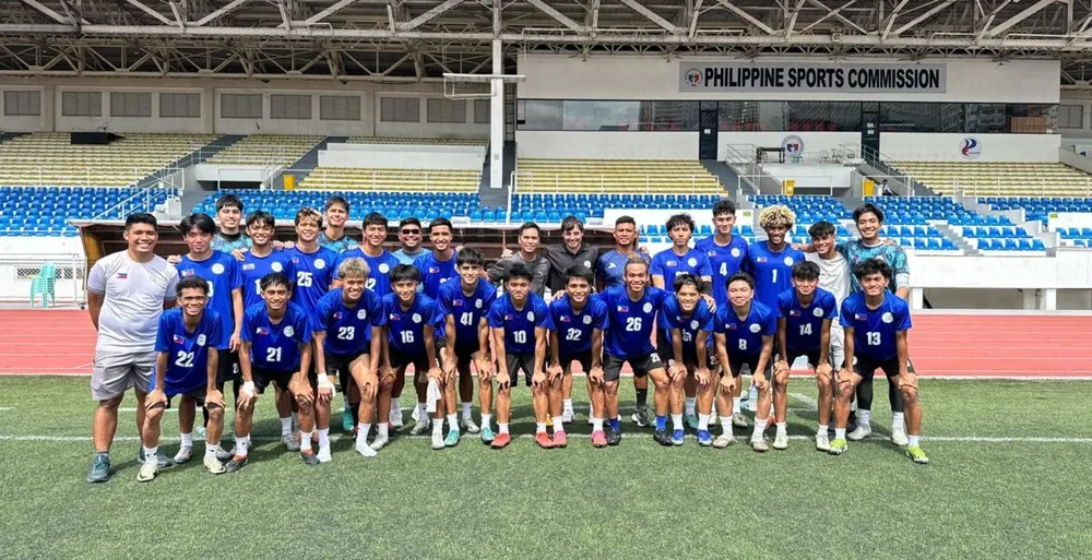 U-19 Philippines với thành phần cầu thủ từ châu Âu, Mỹ về đá. Ảnh: PFF Ba-diem-dau-3.jpg