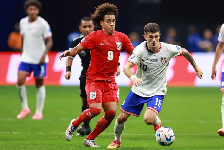 Panama trong trận đánh bại Mỹ ở vòng bảng Copa America 2024. Ảnh: Getty Panama.jpg