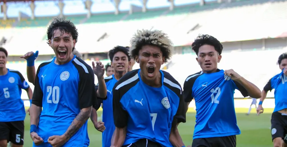 Philippines cũng có một chiến thắng danh dự rồi tạm biệt Indonesia. Ảnh: PFF U-19 Dong-Nam-A-Phi.jpg