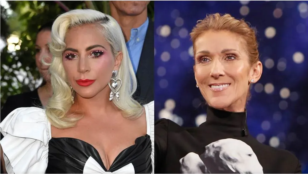 Hai danh ca Celine Dion và Lady Gaga sẽ song ca ở lễ khai mạc. Ảnh: S.S Dion-gaga.jpg