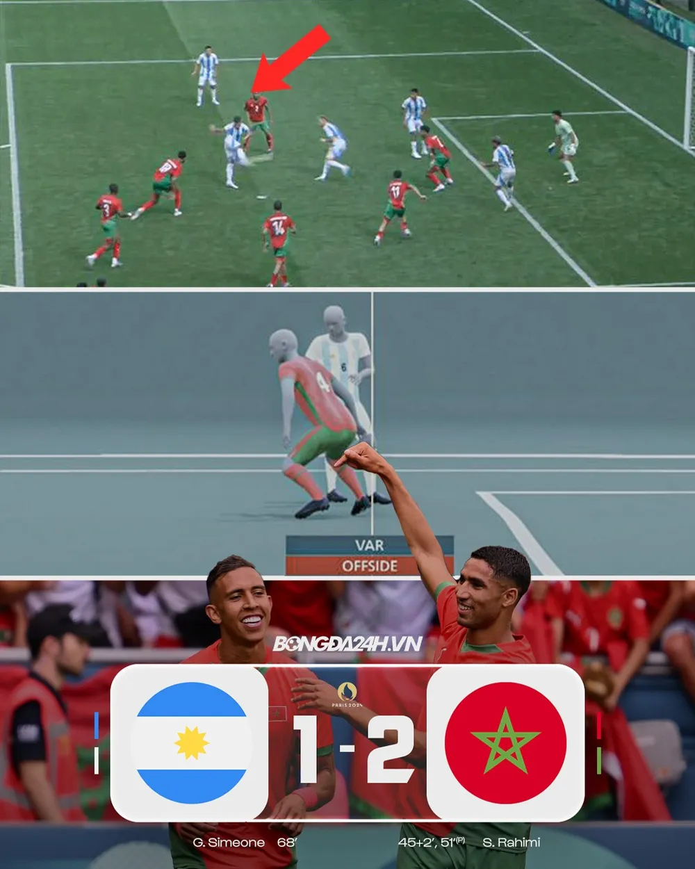 từ chối bàn thắng của Medina