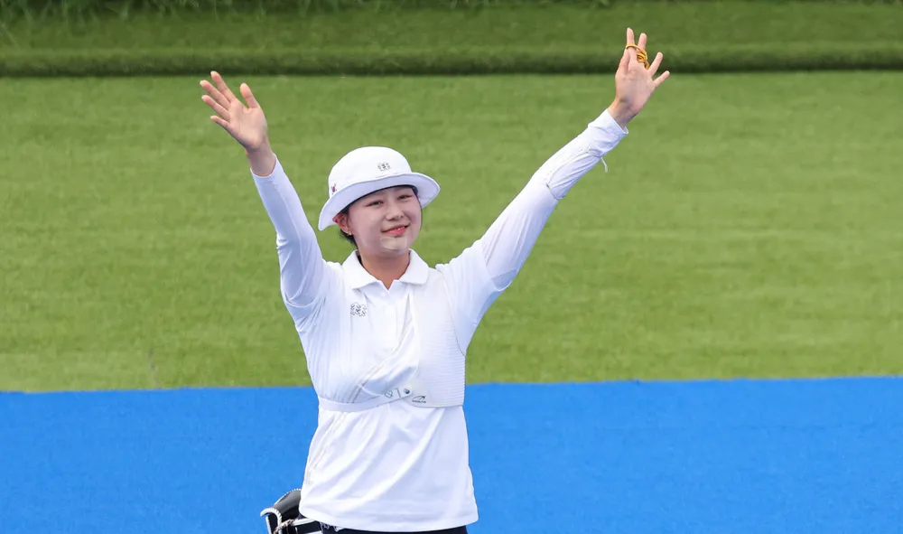 Trước đó Lim Si-hyeon cũng có "hat trick vàng" Olympic Paris 2024. Ảnh:K.T Lim Si-hyeon.jpg