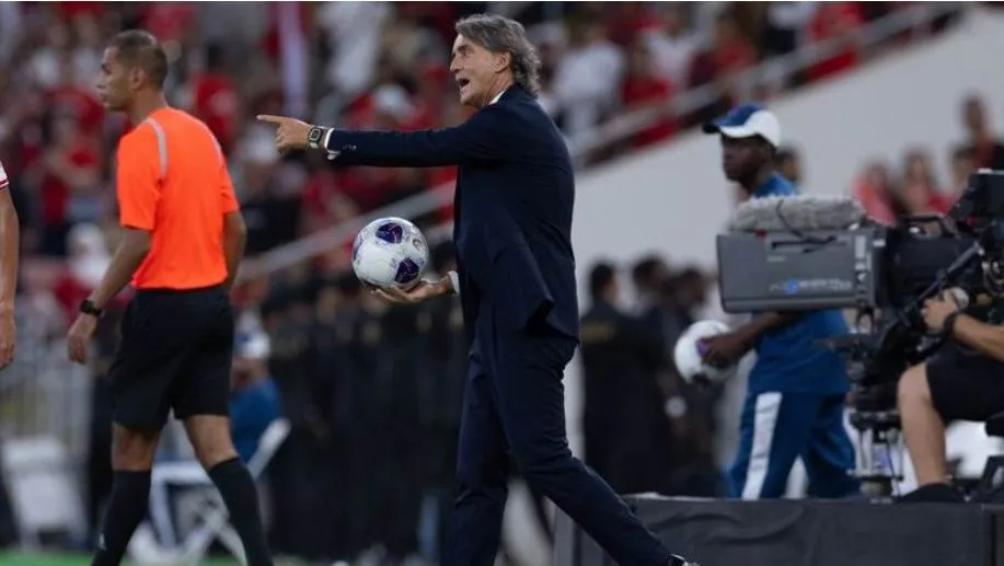 HLV Roberto Mancini cáu kỉnh suốt 90 phút Saudi Arabia tiếp đội tuyển Indonesia. Ảnh:AFC Doi-tuyen-Indonesia-.1.jpg