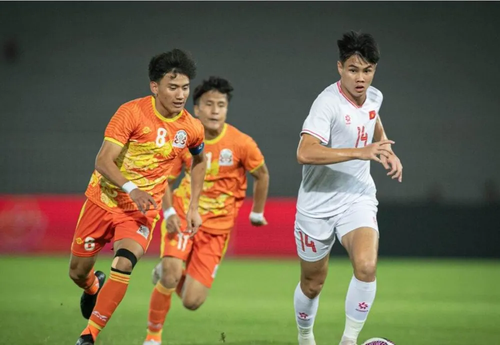 U-20 Việt Nam thắng Bhutan 5-0 ở trận đầu. Ảnh:CTP U-20-Viet-nam-Guam.jpg