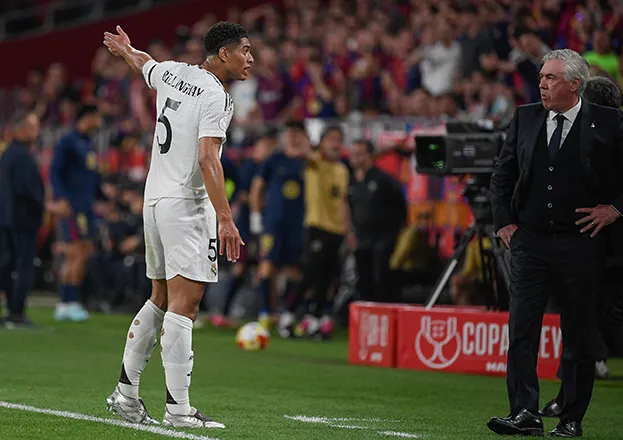 Jude Bellingham cũng dính thẻ đỏ sau Rudiger bị thẻ đỏ. Ảnh:S.E Sau El Clasico-2.jpg
