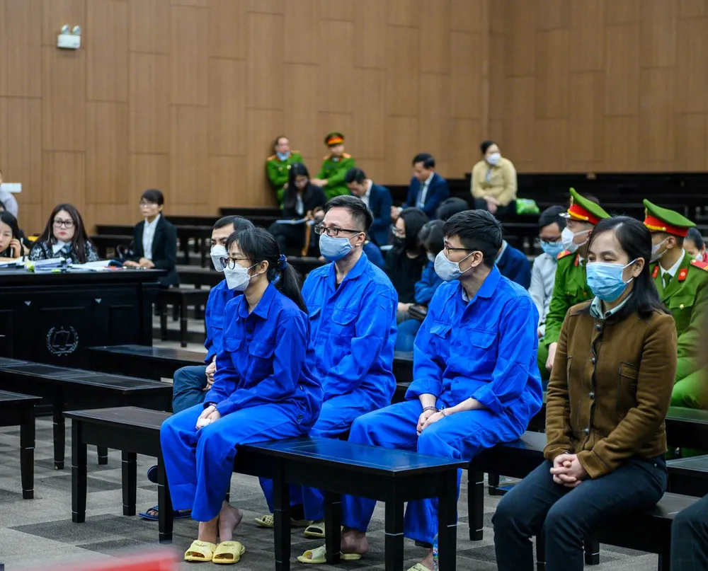 Các bị cáo tại tòa Các bị cáo tại tòa