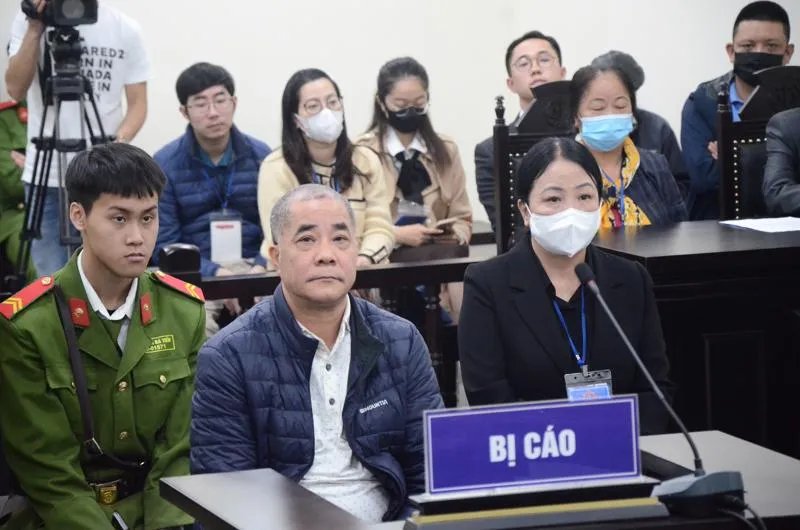 Các bị cáo trong vụ án. Ảnh: CTV Các bị cáo trong vụ án. Ảnh: CTV