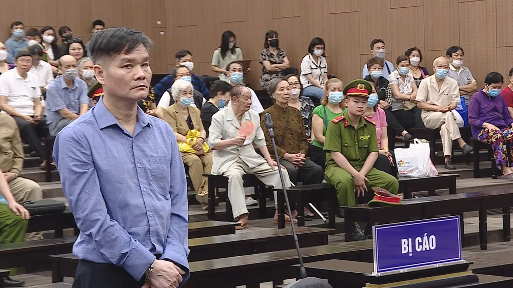 Bị cáo Phạm Thanh Hải tại phiên tòa. Ảnh: CTV Bị cáo Phạm Thanh Hải tại phiên tòa. Ảnh: CTV