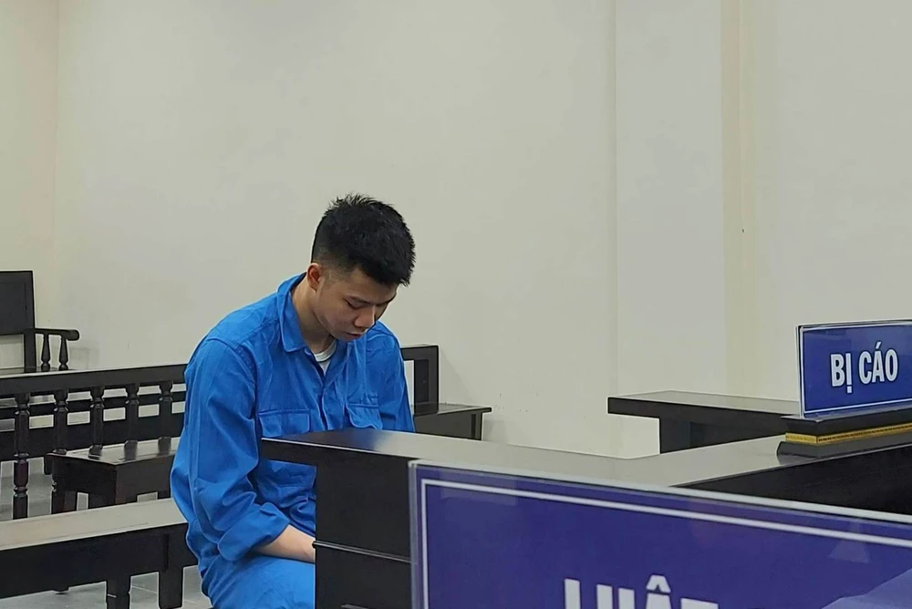 Bị cáo Hà Việt Hà tại phiên tòa. Ảnh: CTV